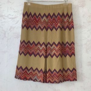 Missoni Vintage Authentic Dual Kick Pleat Skirt.